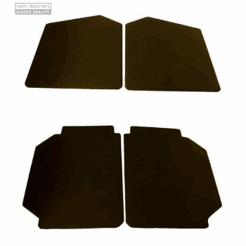 4 DEURPANELEN ZWART SKAI