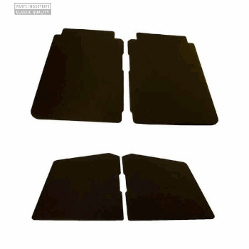 4 DEURPANELEN ZWART SKAI