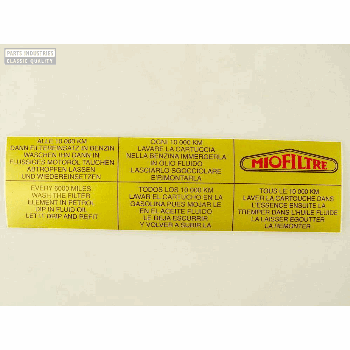 STICKER VOOR GRIJS LUCHTFILTER