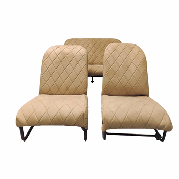 BEKLEDINGSET BEIGE LOSANGE ASYMMETRISCH