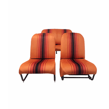 BEKLEDINGSET ORANJE RAYE ASYMMETRISCH