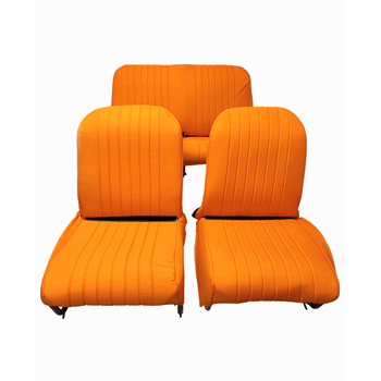 BEKLEDINGSET ORANJE TISSU ASYMMETRISCH