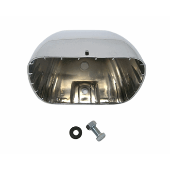 KOPLAMPHUIS VIERKANT CHROOM